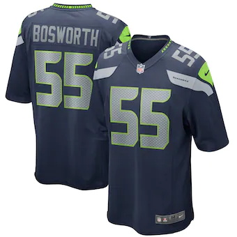 mens nike brian bosworth college navy seattle seahawks game